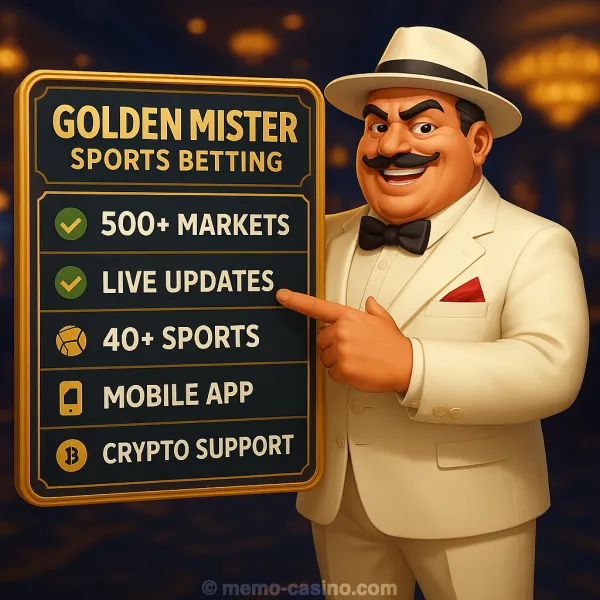 Sports Betting at Golden Mister